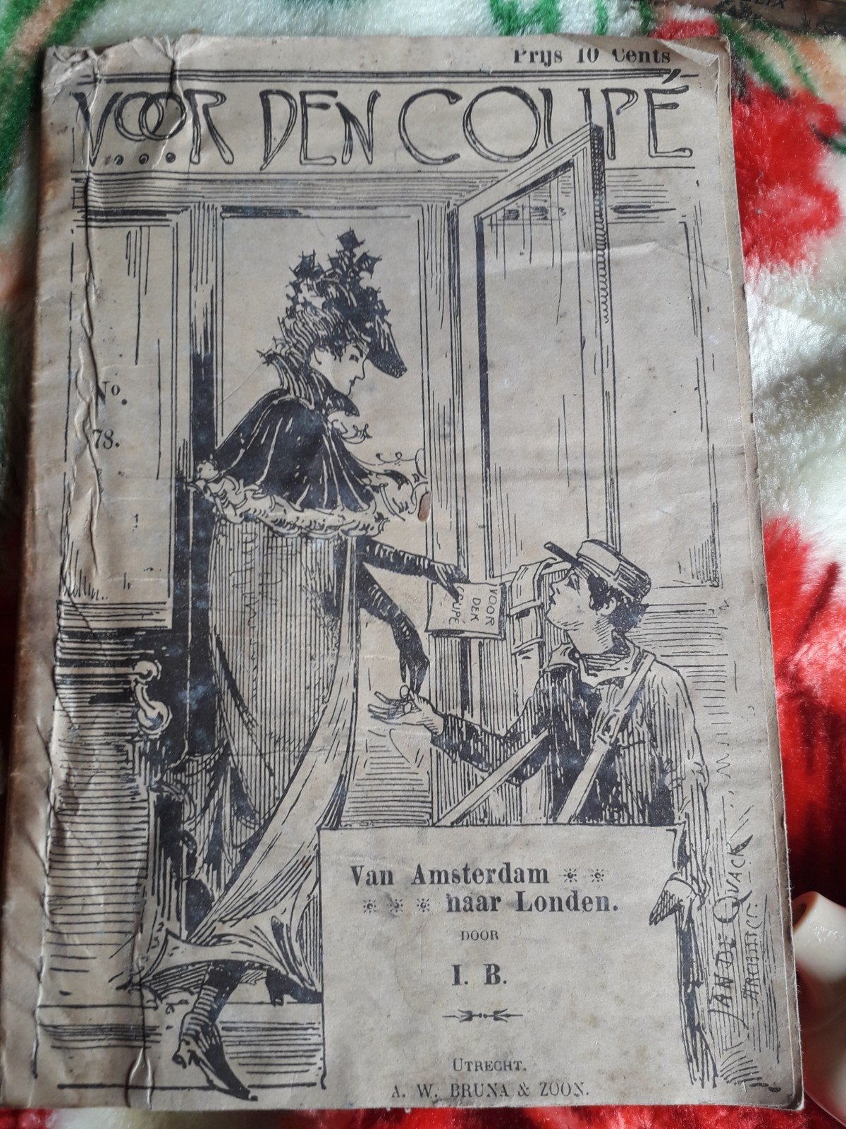 Oud boekje: Van Amsterdam naar Londen - I.B. (1800s), Boeken, Ophalen of Verzenden, Gelezen, I.B.