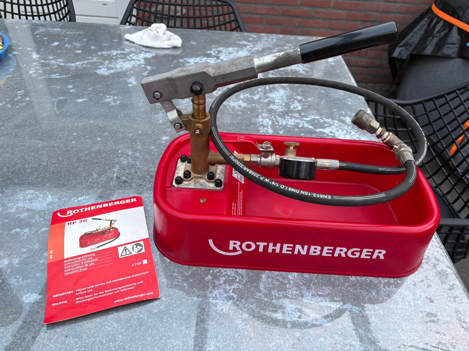 Rothenberger perspomp rp30, perspomp, stoommachine, Ophalen of Verzenden, Zo goed als nieuw