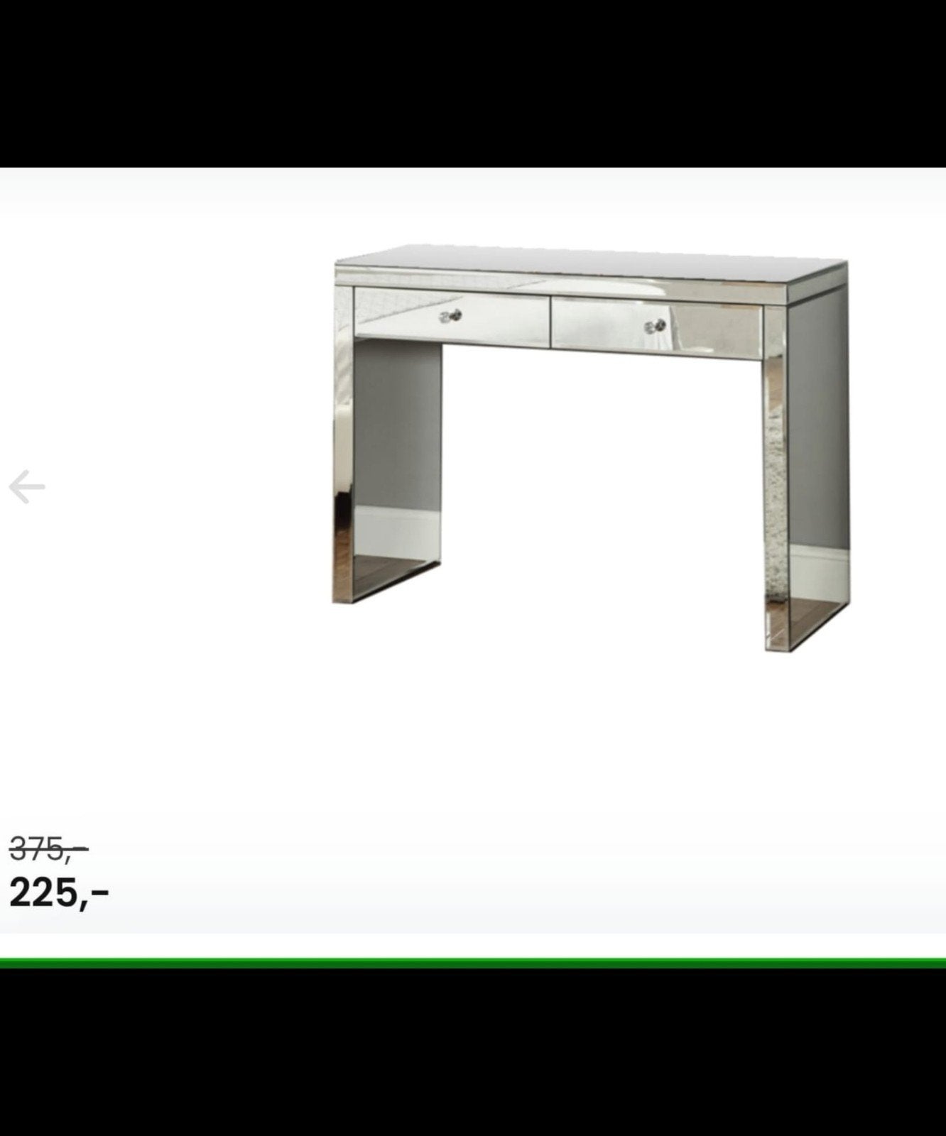 kaptafel met spiegel glas, Ophalen, 50 tot 100 cm, Minder dan 100 cm