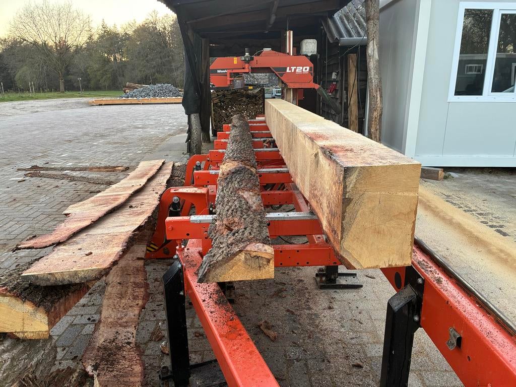 Eiken balken op maat gezaagd - Van boom tot plank, Doe-het-zelf en Verbouw, Eiken, Nieuw, Ophalen of Verzenden, Balk