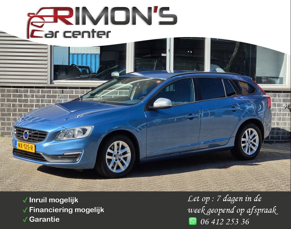 Volvo V60 2.0 D2 Momentum Dealer Onderhouden 1 Ste Eigenaar, Auto's, Voorwielaandrijving, Gebruikt, Euro 6, 4 cilinders