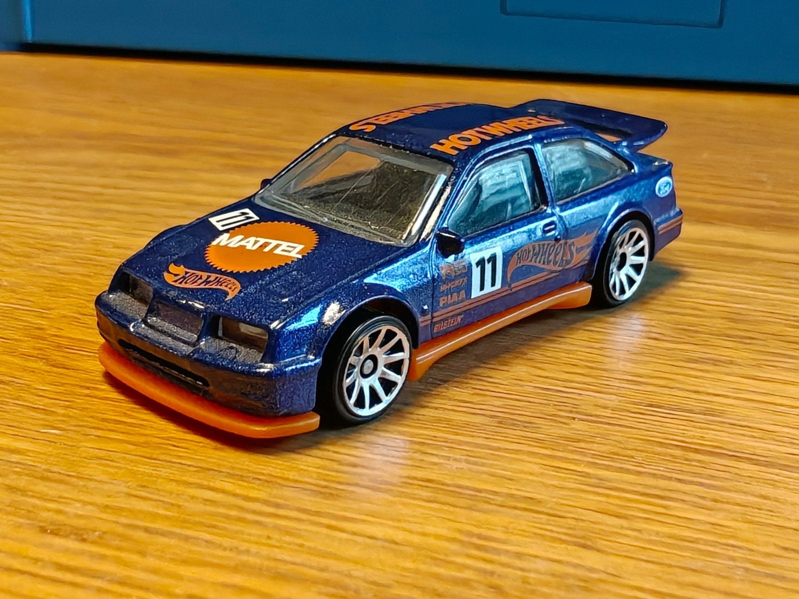 Hot Wheels Ford Sierra Cosworth BLAUW, Ophalen of Verzenden, Nieuw, Auto