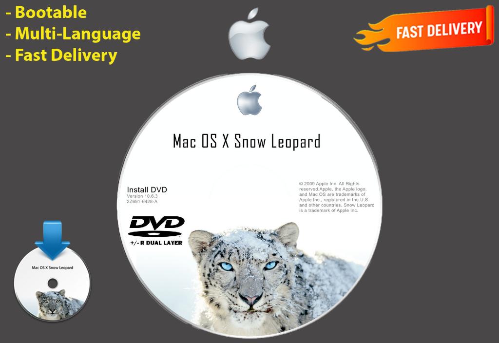 Installeer Mac OS X Snow Leopard 10.6.3 via DVD!! OSX macOS, Ophalen of Verzenden, Nieuw, MacOS