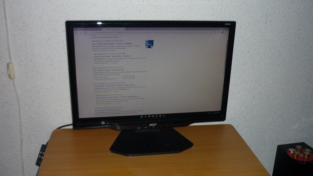Acer 22 inch computer scherm, Computers en Software, Ophalen of Verzenden, Overige typen, Overige resoluties, DVI