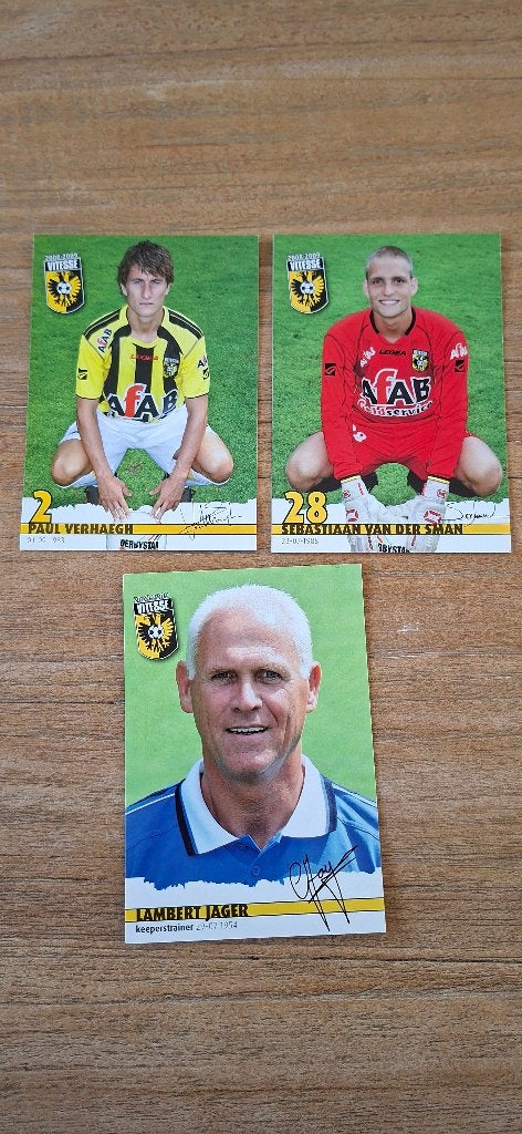 Spelerskaart; 3x Vitesse, Ophalen of Verzenden, Nieuw, Vitesse, Spelerskaart