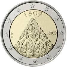 2 Euro Finland 2009 UNC - 200 jaar Autonomie, Verzenden, Finland, 2 euro, Losse munt