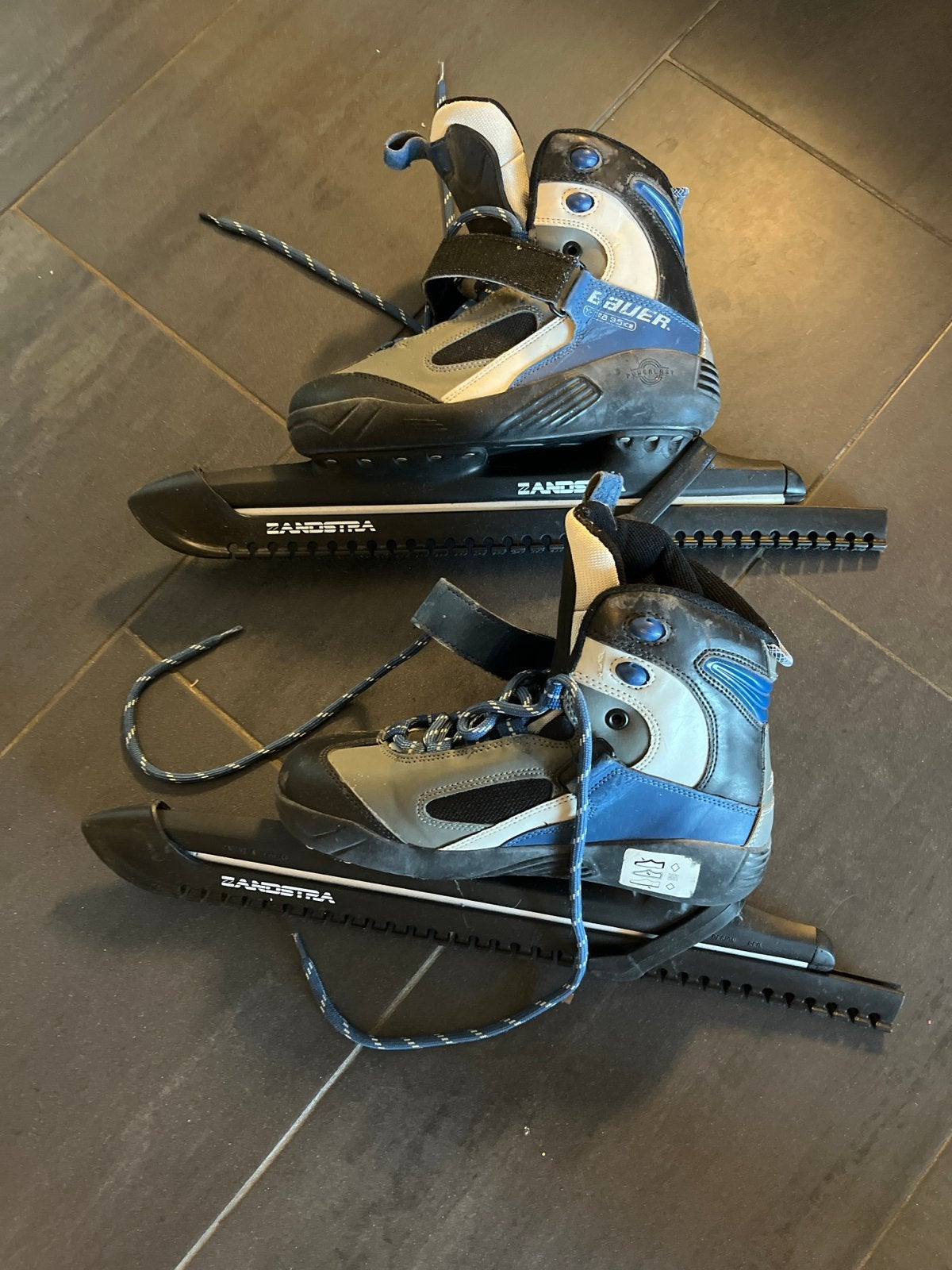 Bauer X-TRA 85ICE schaatsen met Zandstra noren, Ophalen, Gebruikt, Bauer, IJshockeyschaatsen