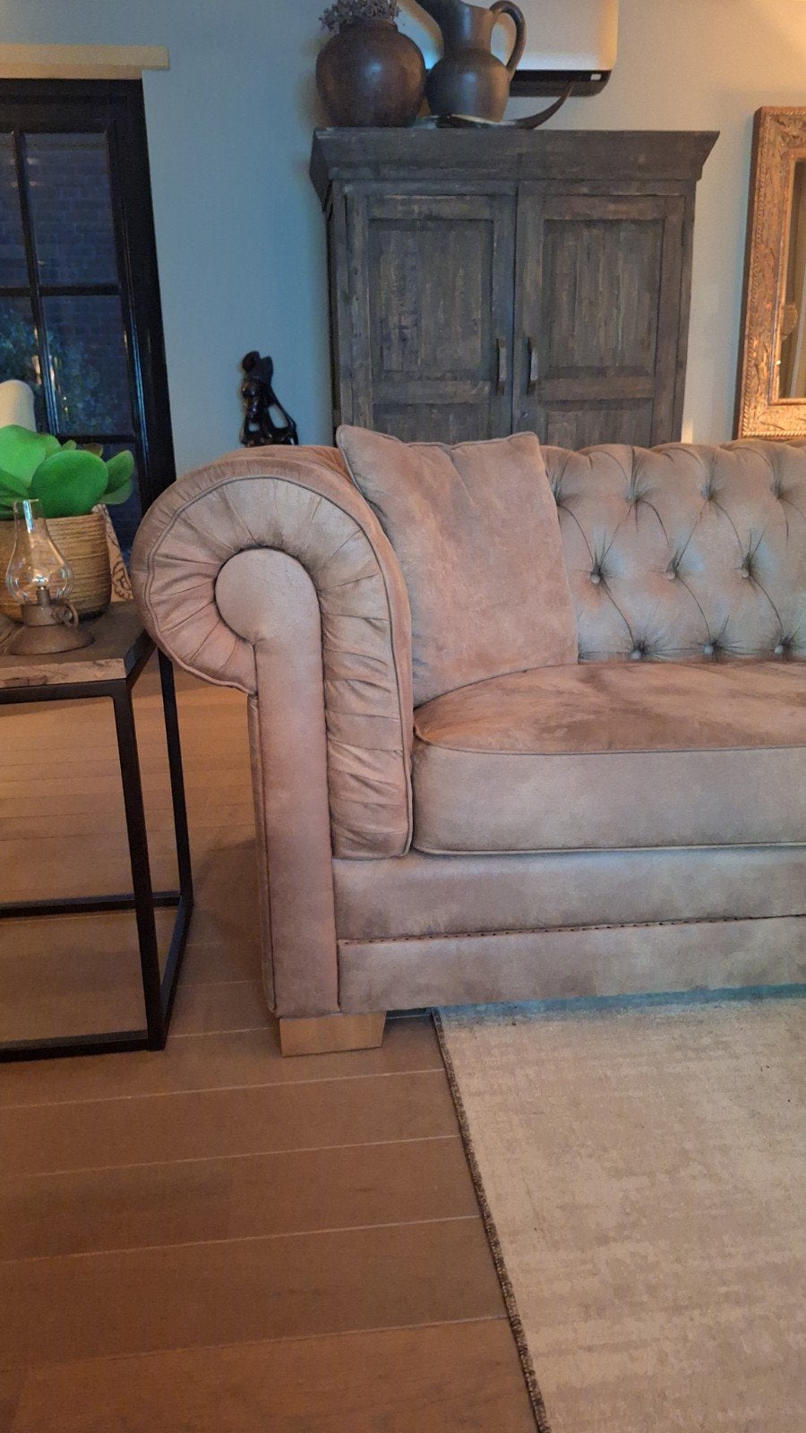 Chesterfield Riviera Maison, Ophalen, Gebruikt, Tweepersoons, Rechte bank