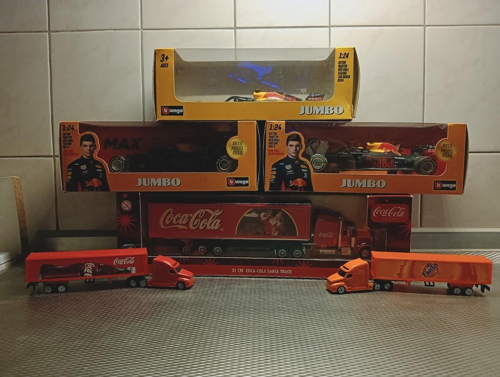 Max Verstappen Red Bull Racing F1 en Coca-Cola trucks, Ophalen of Verzenden