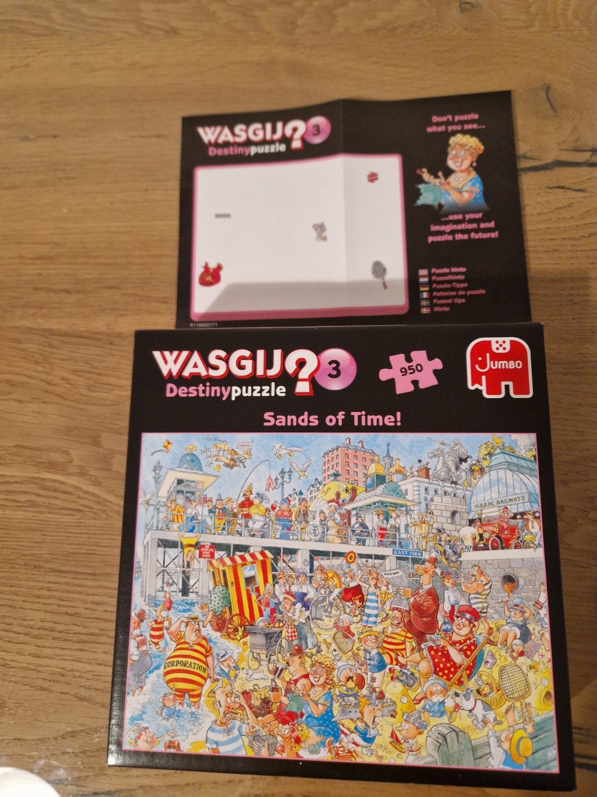 Wasgij Destiny 3: Sands of Time Puzzel (950 stukjes), Ophalen of Verzenden, 500 t/m 1500 stukjes, Zo goed als nieuw, Legpuzzel
