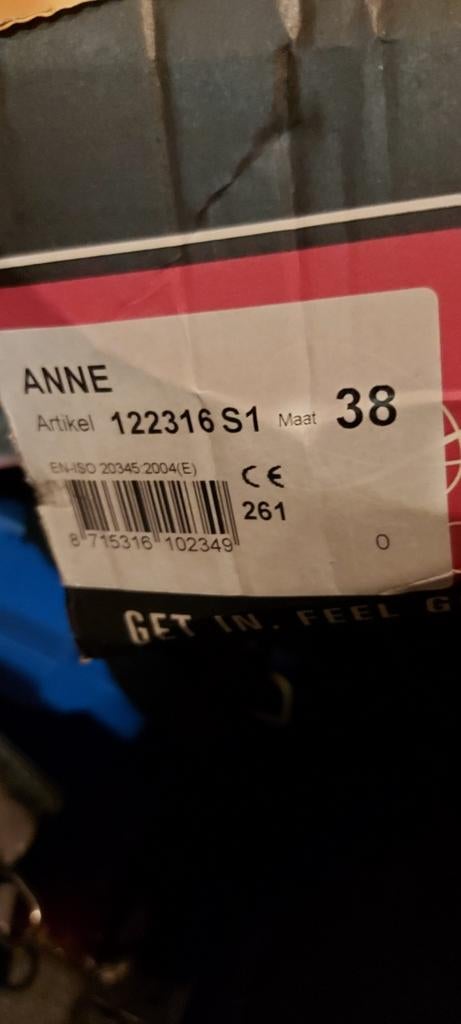 Emma type Anne Veiligheidsschoenen S1 – maat 38, Ophalen of Verzenden, Zo goed als nieuw