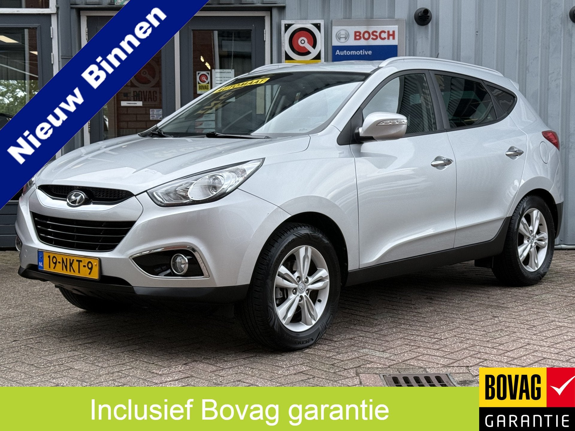 Hyundai ix35 2.0i Style | AUTOMAAT | TREKHAAK | CRUISE | PDC, Auto's, Zwart, 4 cilinders, Leder en Stof, Origineel Nederlands
