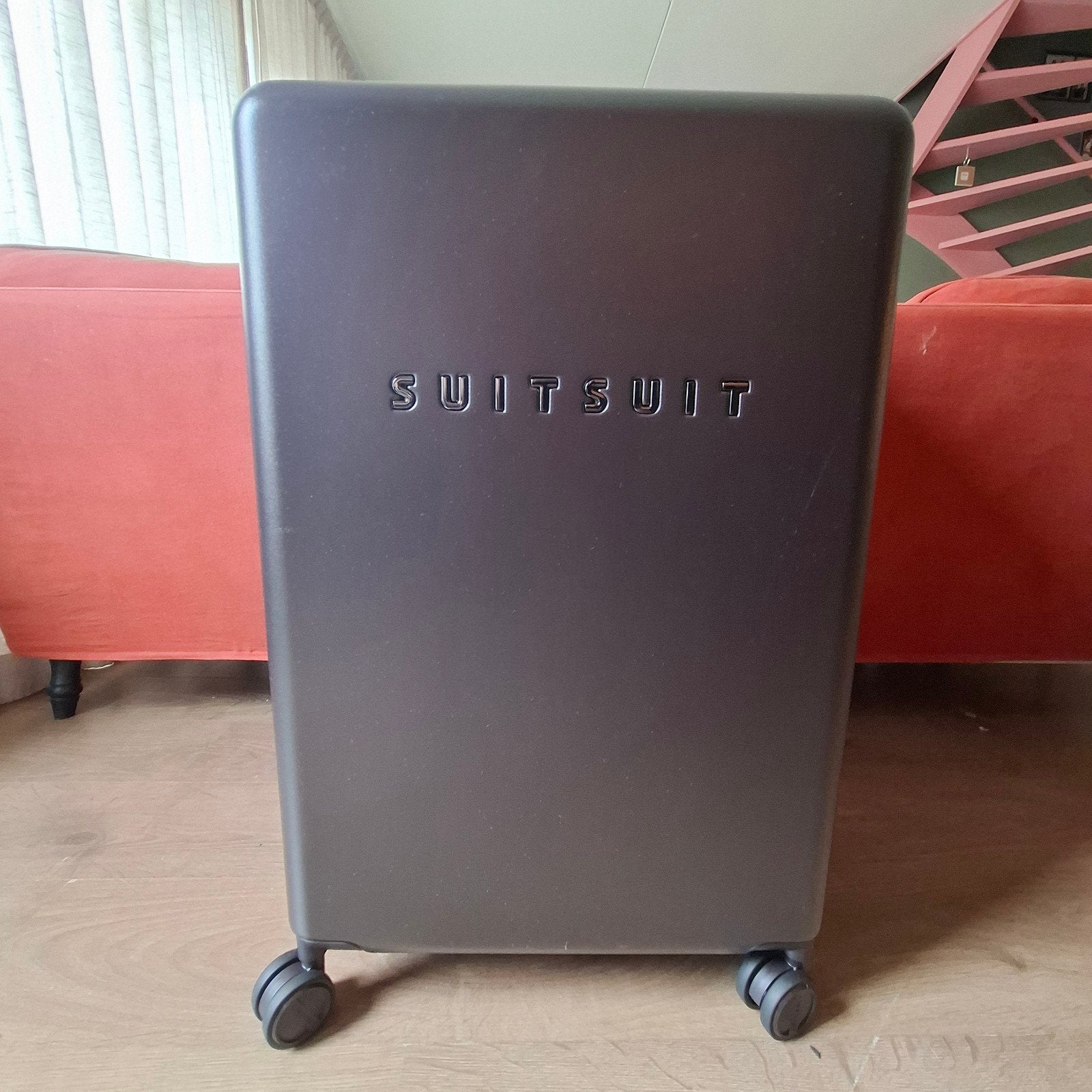 Nieuwe SUITSUIT koffer mystique coffee kleur, Wieltjes, Hard kunststof, Nieuw, Ophalen of Verzenden