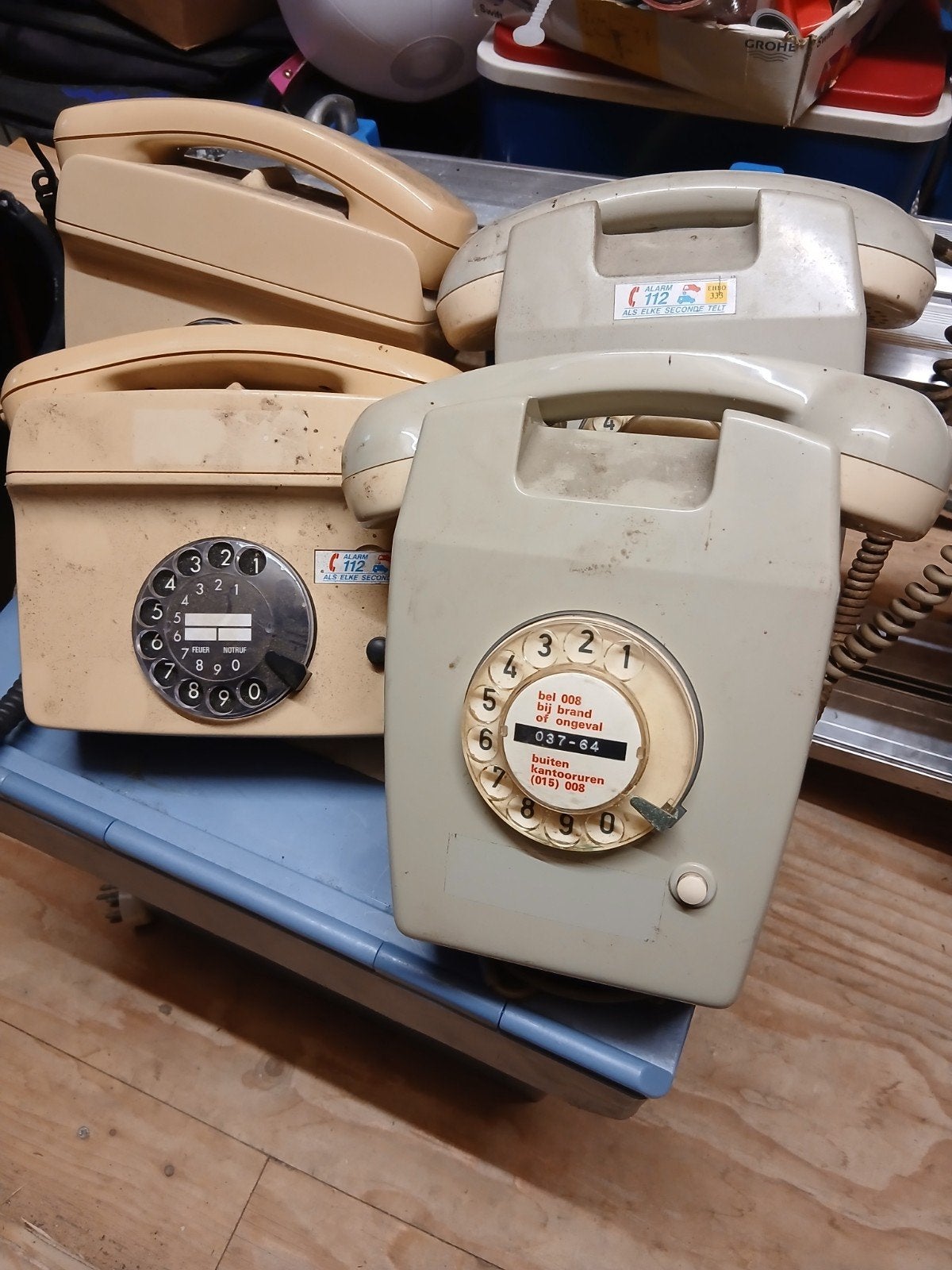 draai telefoons, Ophalen, Gebruikt, Met draaischijf