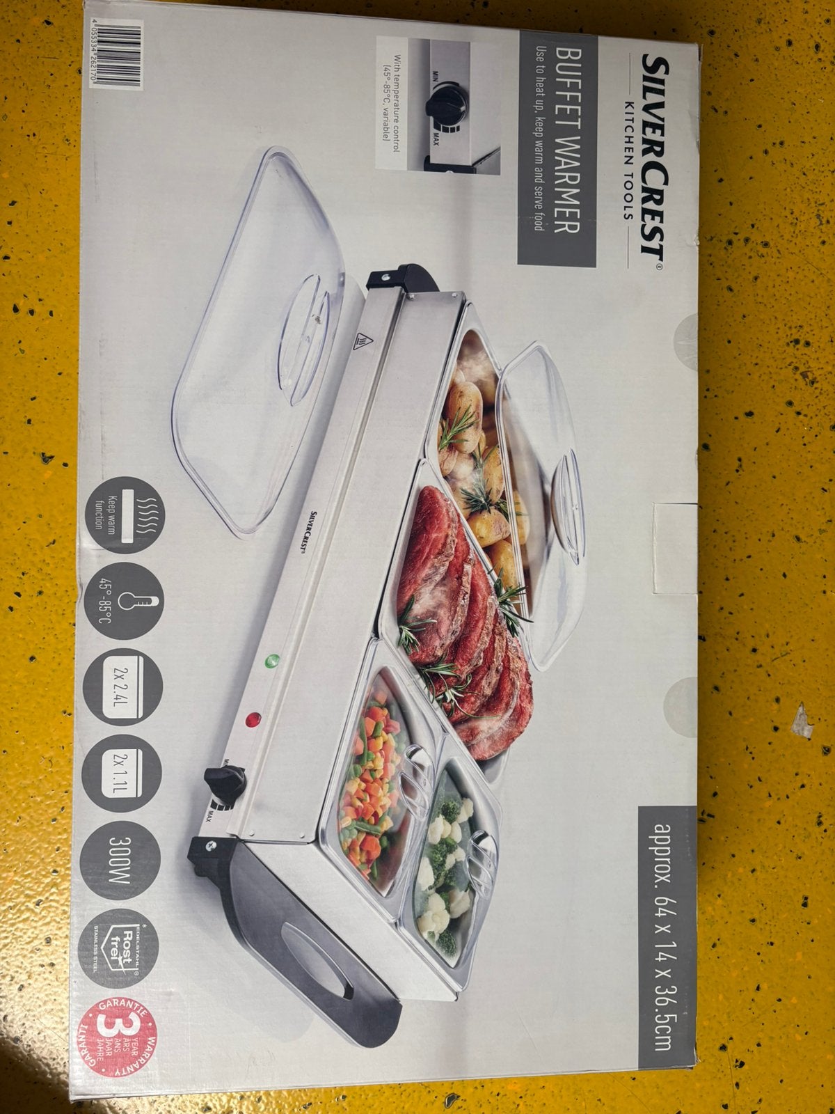 Silvercrest buffetwarmer, Ophalen, Overige typen, Zilver, Zo goed als nieuw