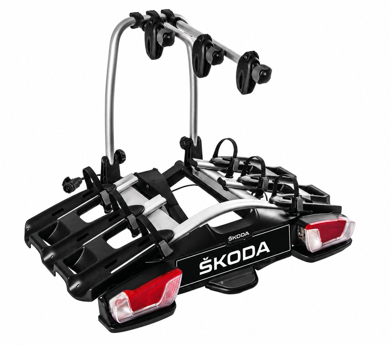 Skoda trekhaak fietsendrager voor 3 fietsen, Auto diversen, Fietsendragers, Nieuw, Trekhaakdrager, 3 fietsen of meer, Elektrische fiets