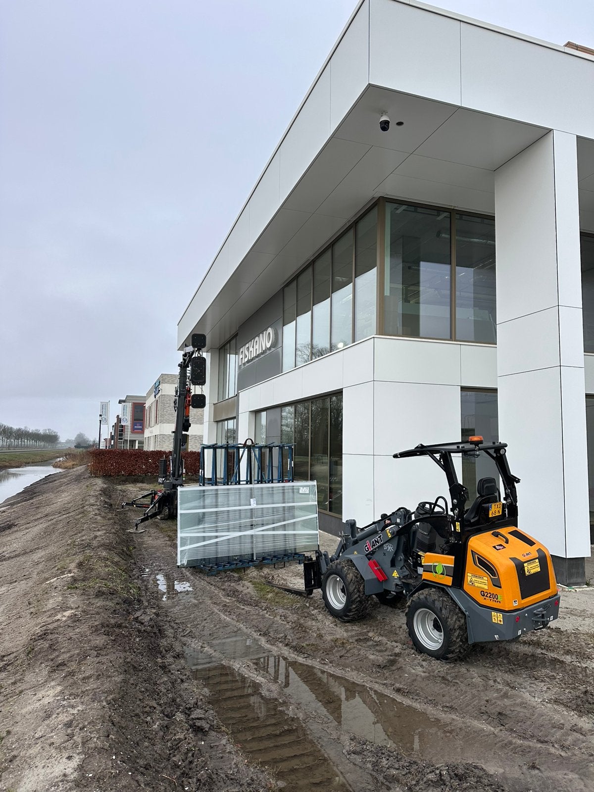 Giant shovel 2200e extra, Bedrijfsruimte