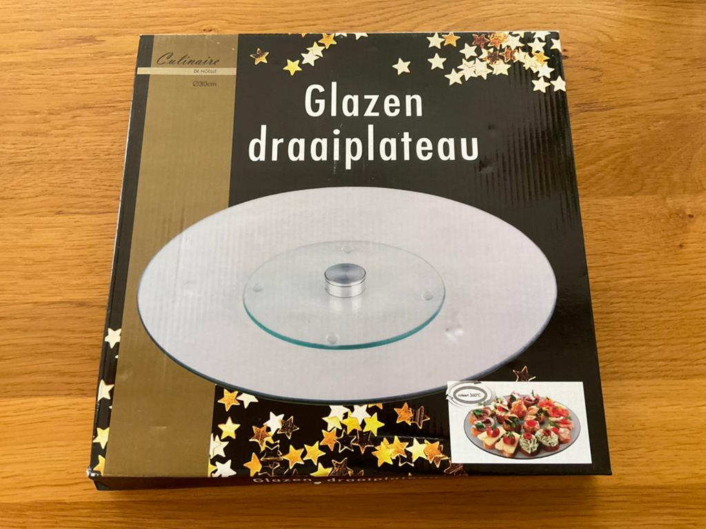 Glazen draaiplateau Culinaire de Noëlle Ø30cm, Ophalen, Nieuw