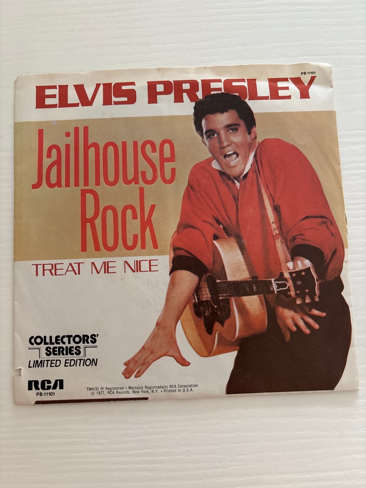 Elvis Presley - Jailhouse Rock / Treat Me Nice (Mono 45), Ophalen of Verzenden, Zo goed als nieuw, Cd of Plaat