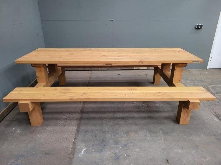 Picknicktafel douglas/lariks hout, Tuin en Terras, Picknicktafels, Niet ingevuld, Niet ingevuld, Nieuw, Ophalen of Verzenden