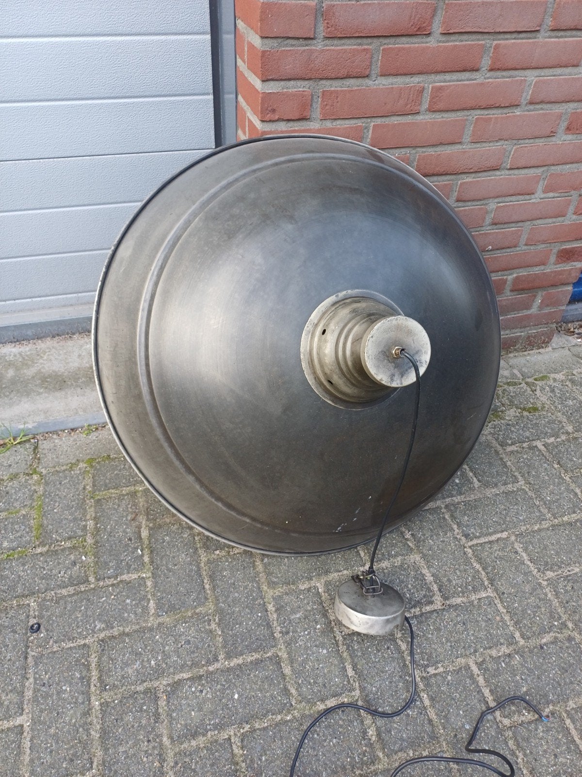 Grote bronzen lamp - 80 cm doorsnee, 43 cm hoog, Antiek en Kunst, Ophalen