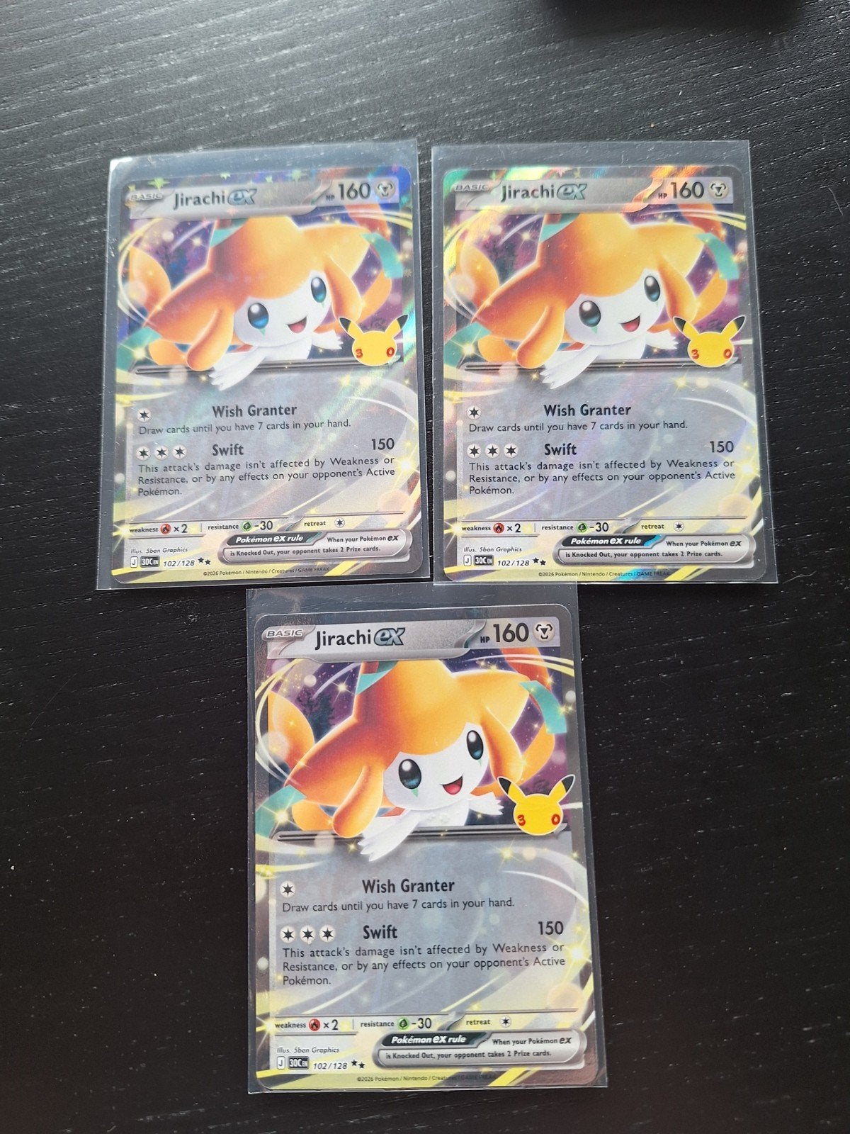 Jirachi EX 102/128, Ophalen of Verzenden, Nieuw, Meerdere kaarten, Foil