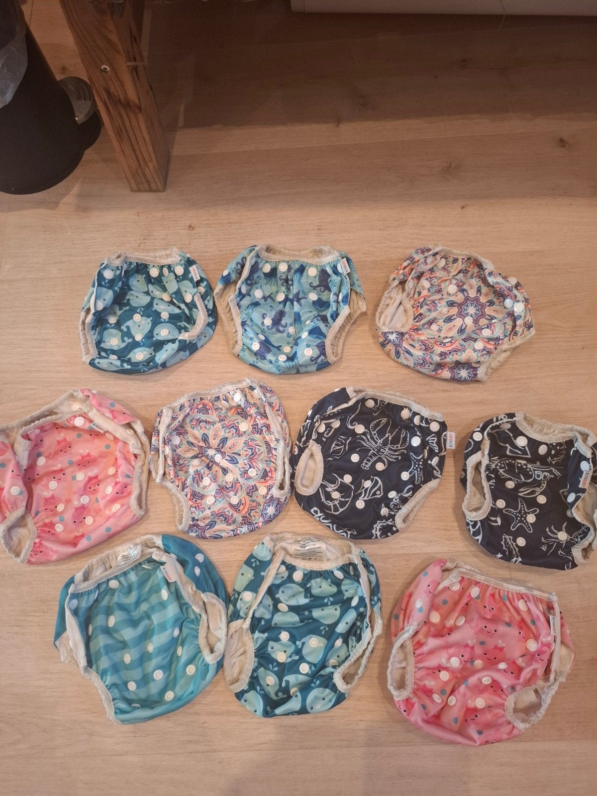 Set van 10 wasbare zwemluiers voor baby's, Ophalen, Gebruikt