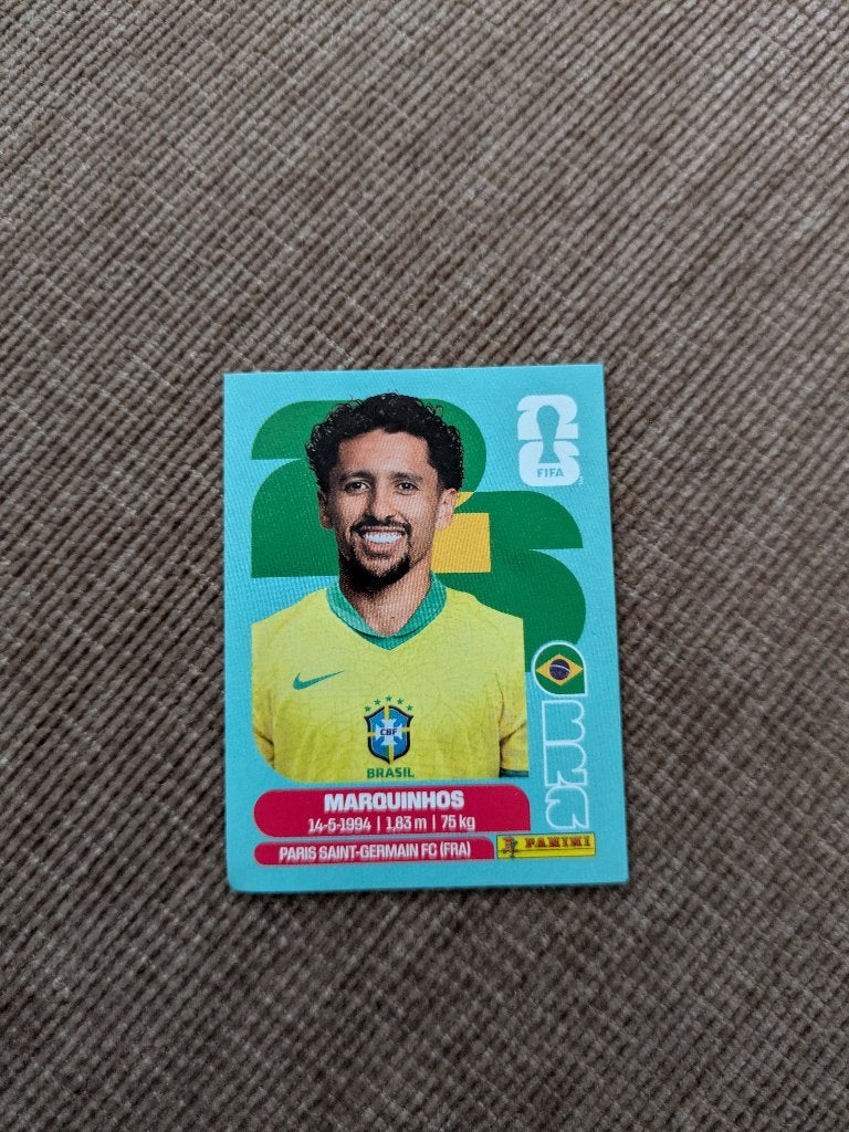 Marquinhos fifa wk 2026, Ophalen, Nieuw, Sticker