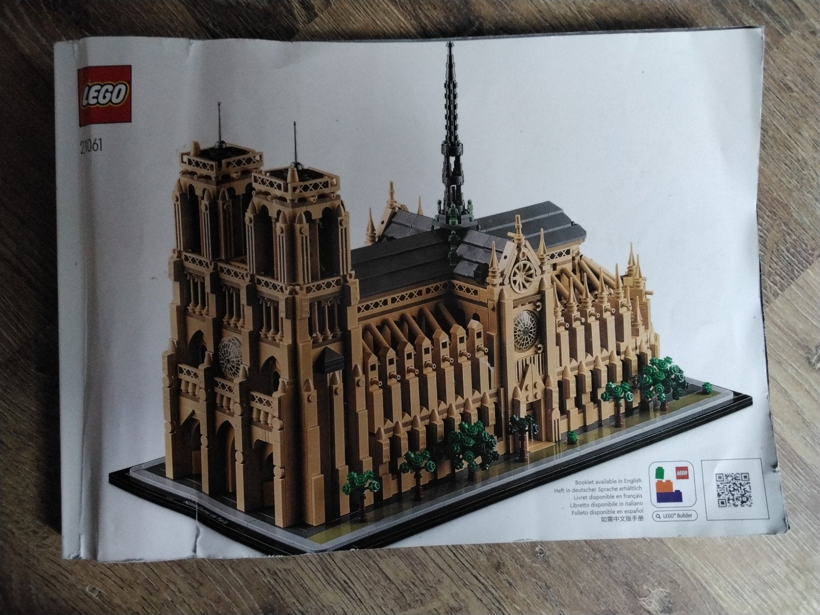 Lego 21061 notre dame boekje en doos, Ophalen, Gebruikt, Accessoire, Lego