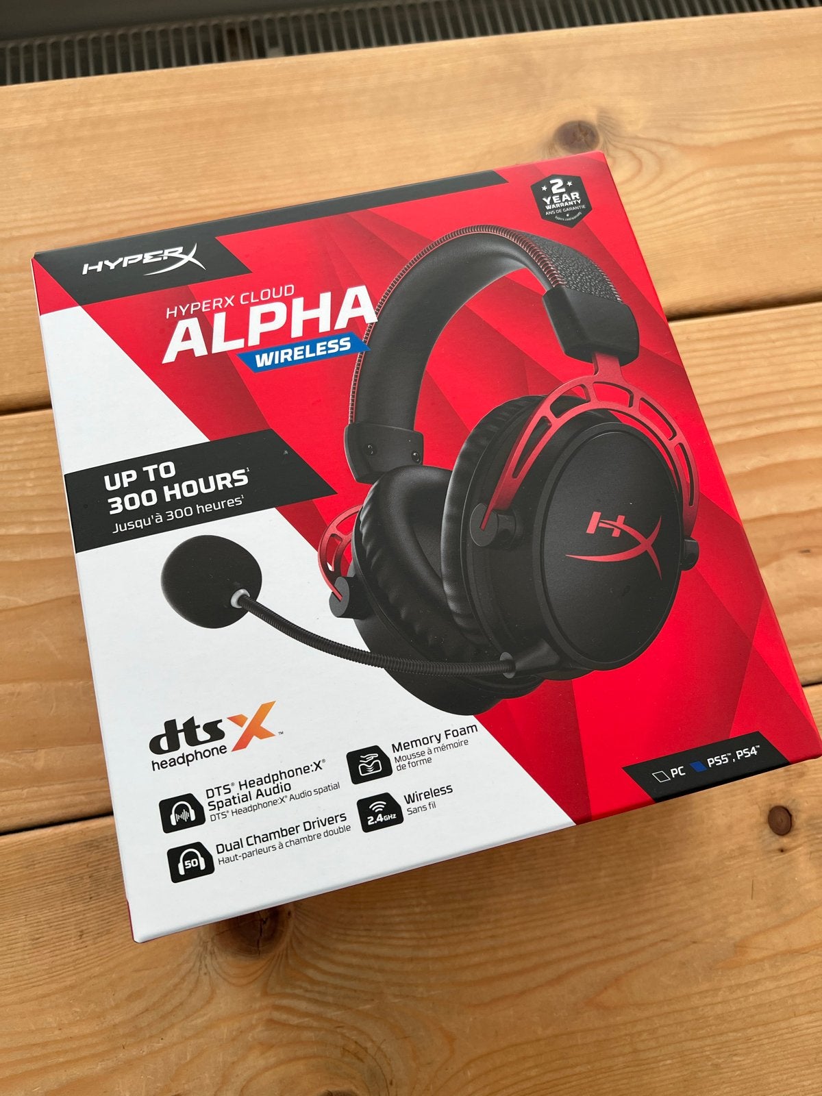 HyperX Cloud Alpha Wireless Gaming Headset - Nieuw in doos, Audio, Tv en Foto, Koptelefoons, HyperX, Gaming, Bluetooth, Nieuw