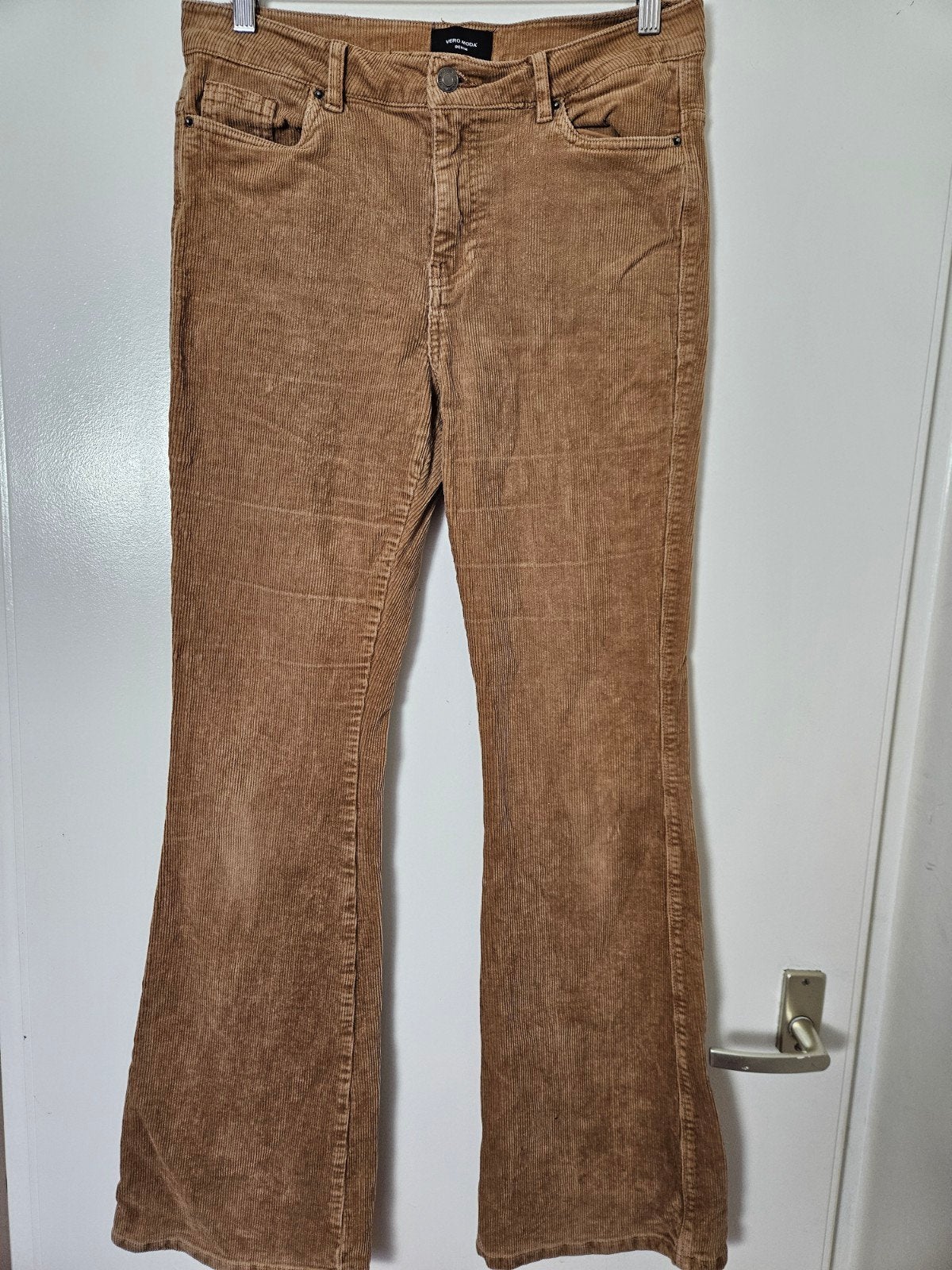 Vero Moda flared ribbroek, maat L/34, Bruin, Vero Moda, Maat 42/44 (L), Ophalen of Verzenden