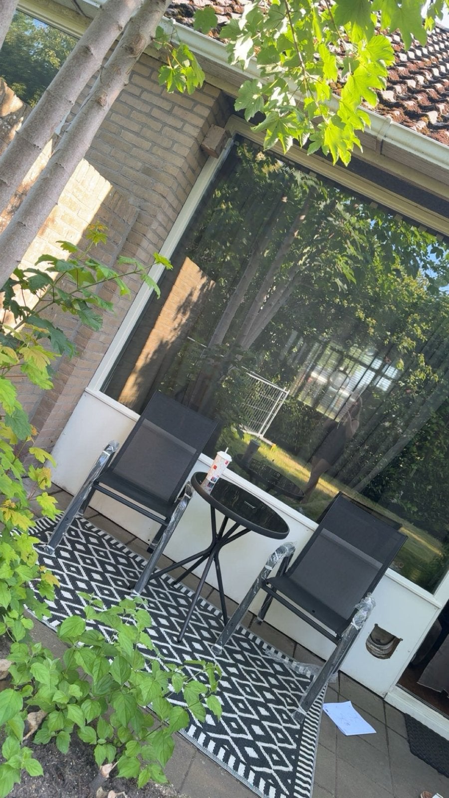 Tuinset met buitenkleed, Ophalen, Zo goed als nieuw