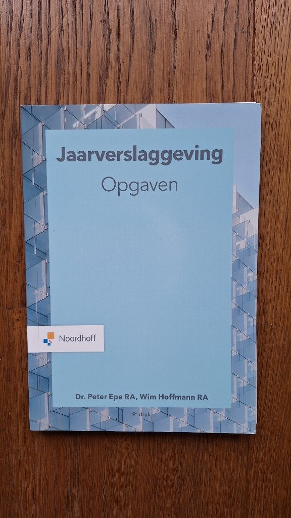 Jaarverslaggeving opgaven., Noordhoff, Zo goed als nieuw, Beta, HBO