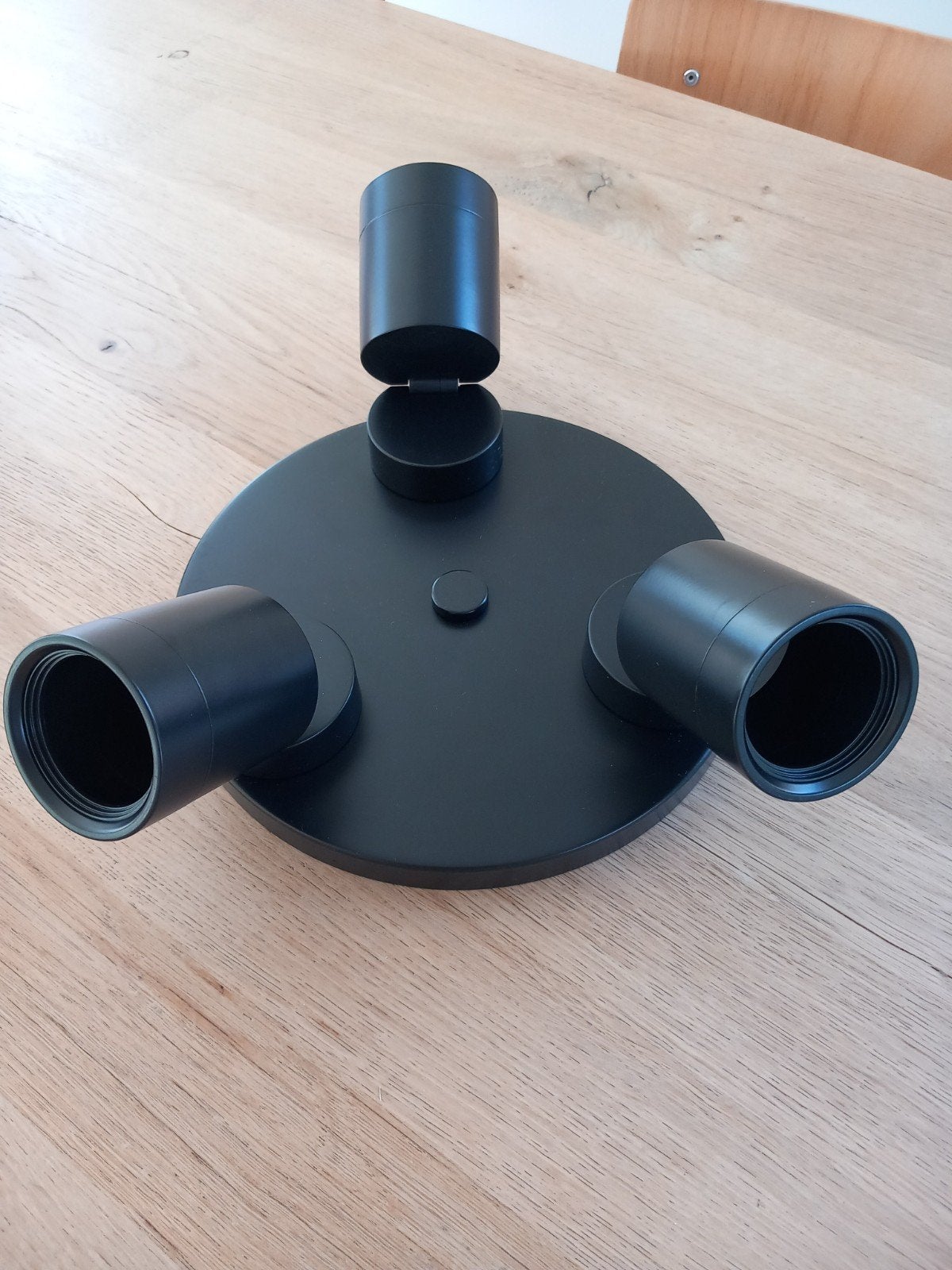 IKEA Nymåne Plafondspot Wandspot Zwart 3x GU10, Ophalen, Metaal of Aluminium, Zo goed als nieuw, Modern