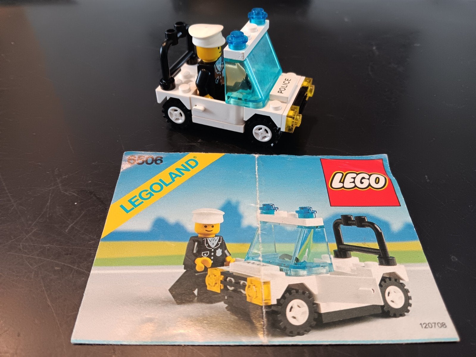 LEGO Legoland 6506 Politieauto met Agent (1989), Ophalen of Verzenden, Zo goed als nieuw, Overige merken