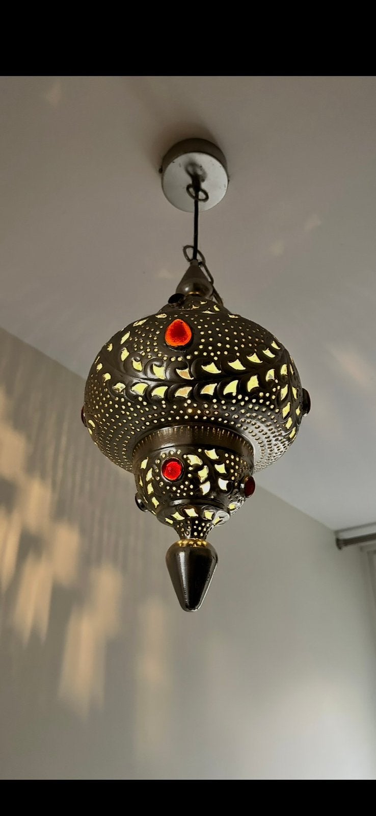 Marrokaans Oosterse lamp,  filigraan lamp, Ophalen of Verzenden, Zo goed als nieuw