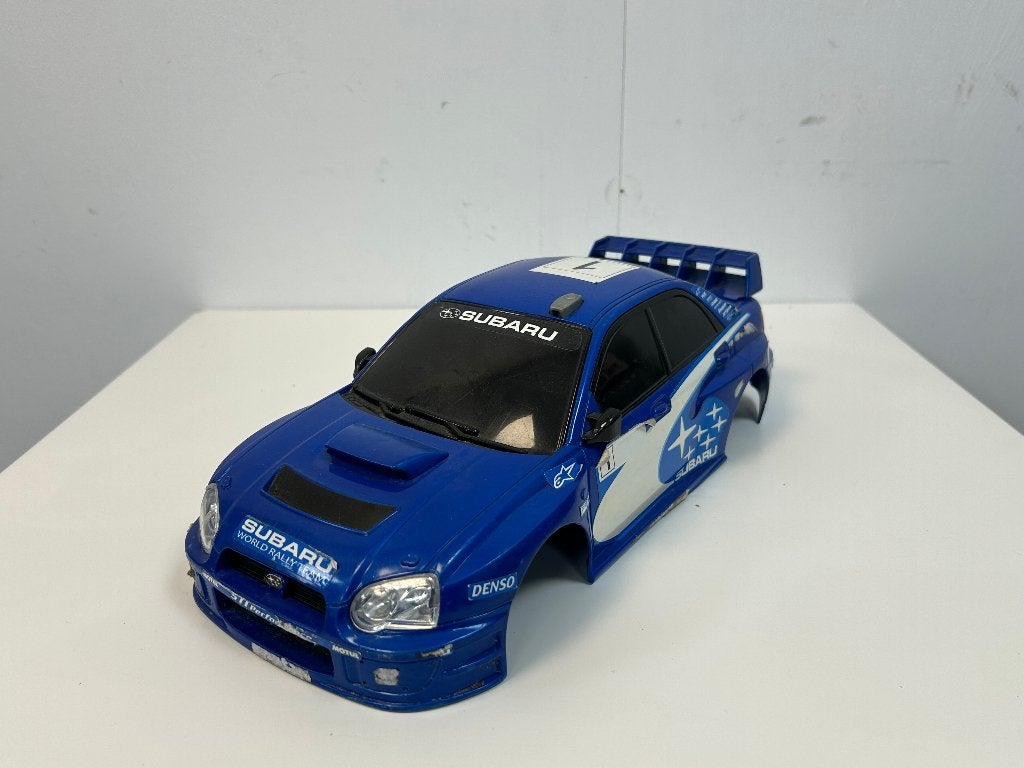 Subaru rally body 33x15cm rc, Ophalen of Verzenden, Gebruikt, Overige schalen, Auto onroad