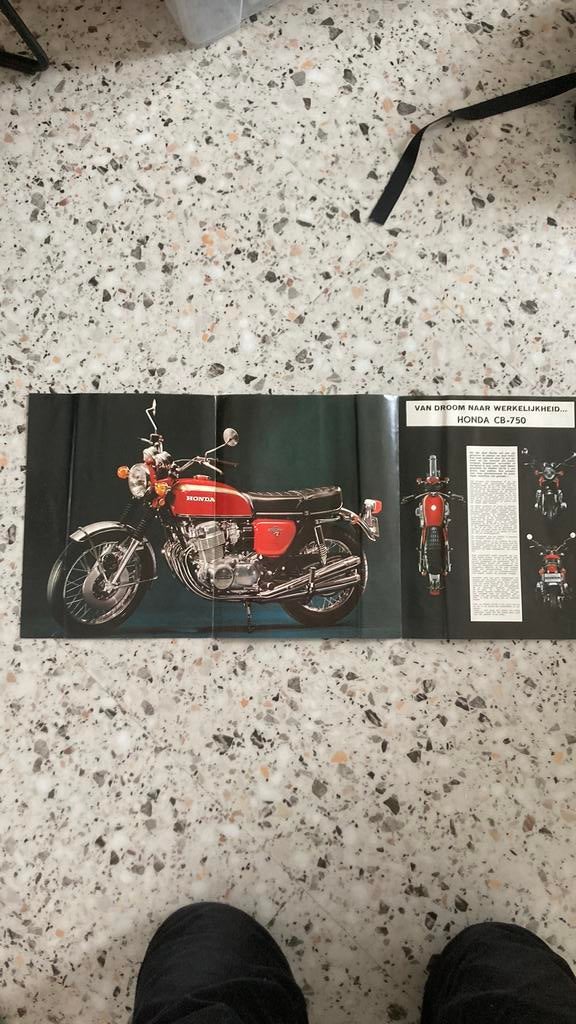 Honda cb 750 folder ( nederlandse uitvoering), Ophalen of Verzenden, Honda