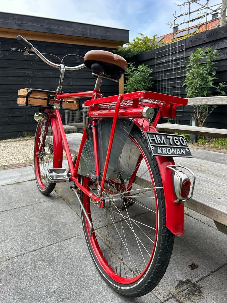 Kronan herenfiets // 3 versnellingen // Scheur in frame, Gebruikt, Versnellingen, 57 tot 61 cm, Trommelrem