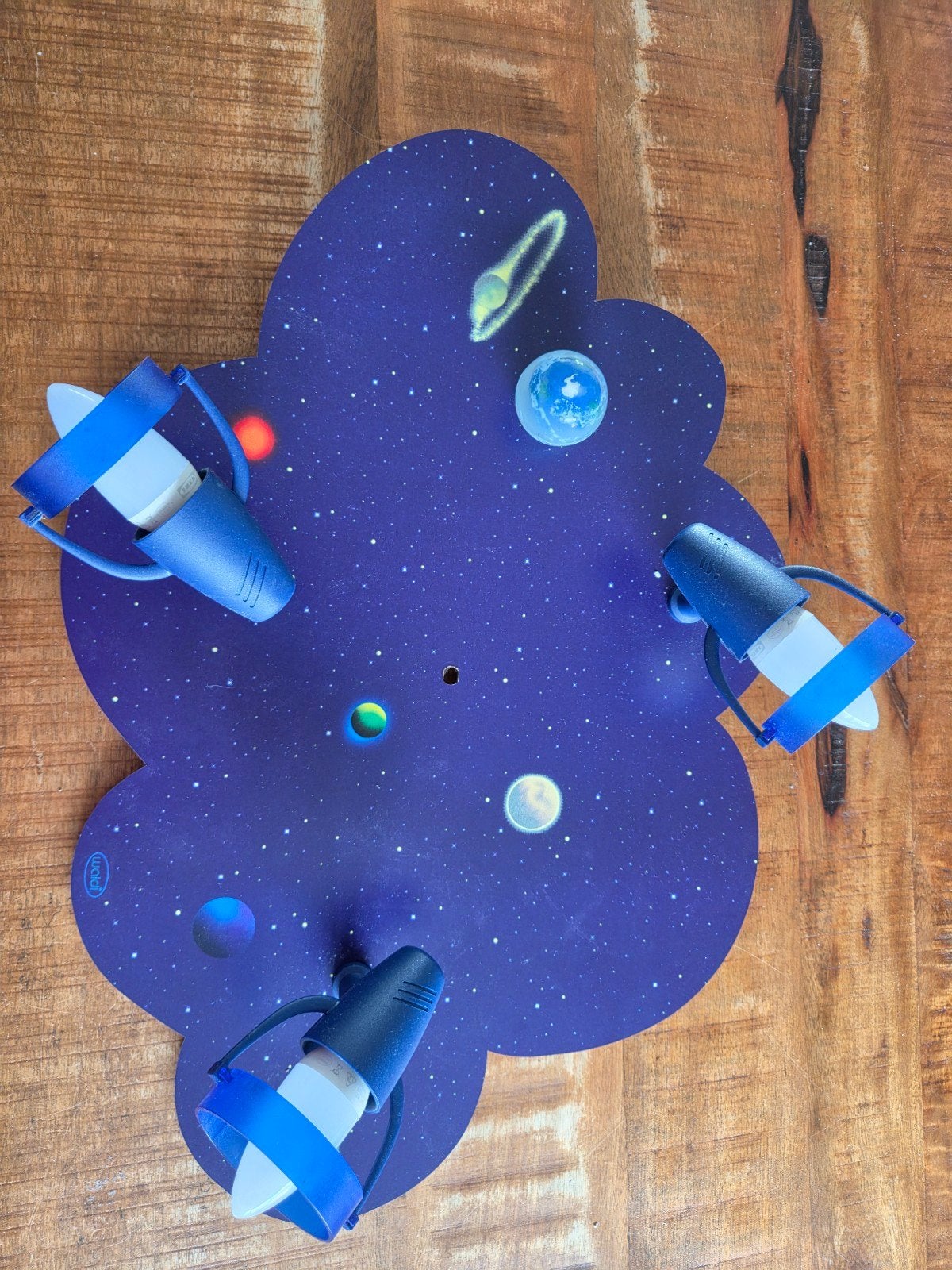 Waldi Plafondlamp Wolk Ruimte Thema Kinderkamer, Huis en Inrichting, Lampen | Plafondlampen, Ophalen, Gebruikt, Overige stijlen