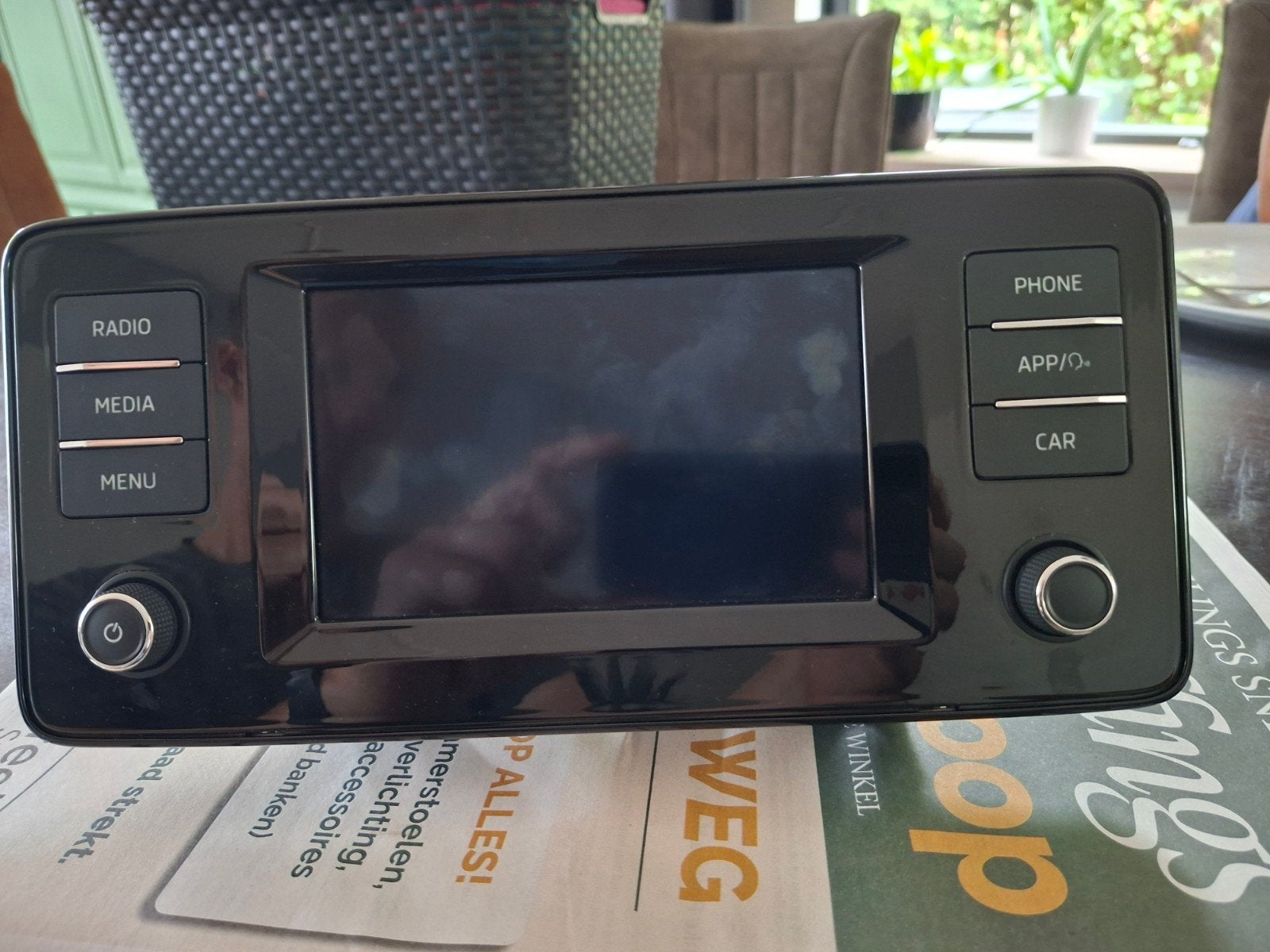 Originele Skoda/VW Radio Navigatie Unit, Auto diversen, Autoradio's, Ophalen of Verzenden, Gebruikt