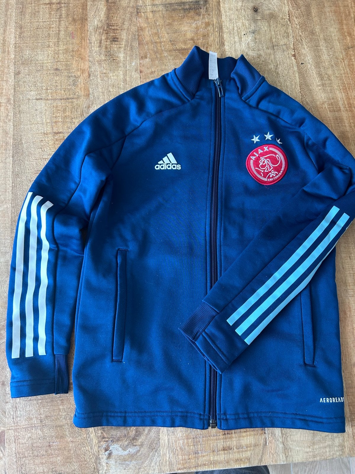 Adidas Ajax trainingsjack maat 140, Ophalen of Verzenden, Gebruikt, Jongen of Meisje, Jas