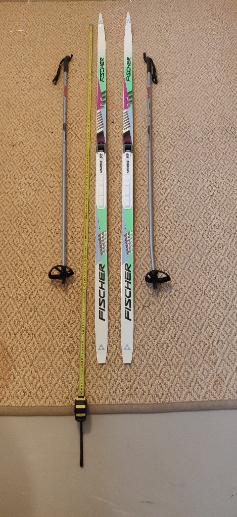 Fisher langlauf ski's 2 m, Sport en Fitness, Ophalen, Zo goed als nieuw, Ski's, Fischer