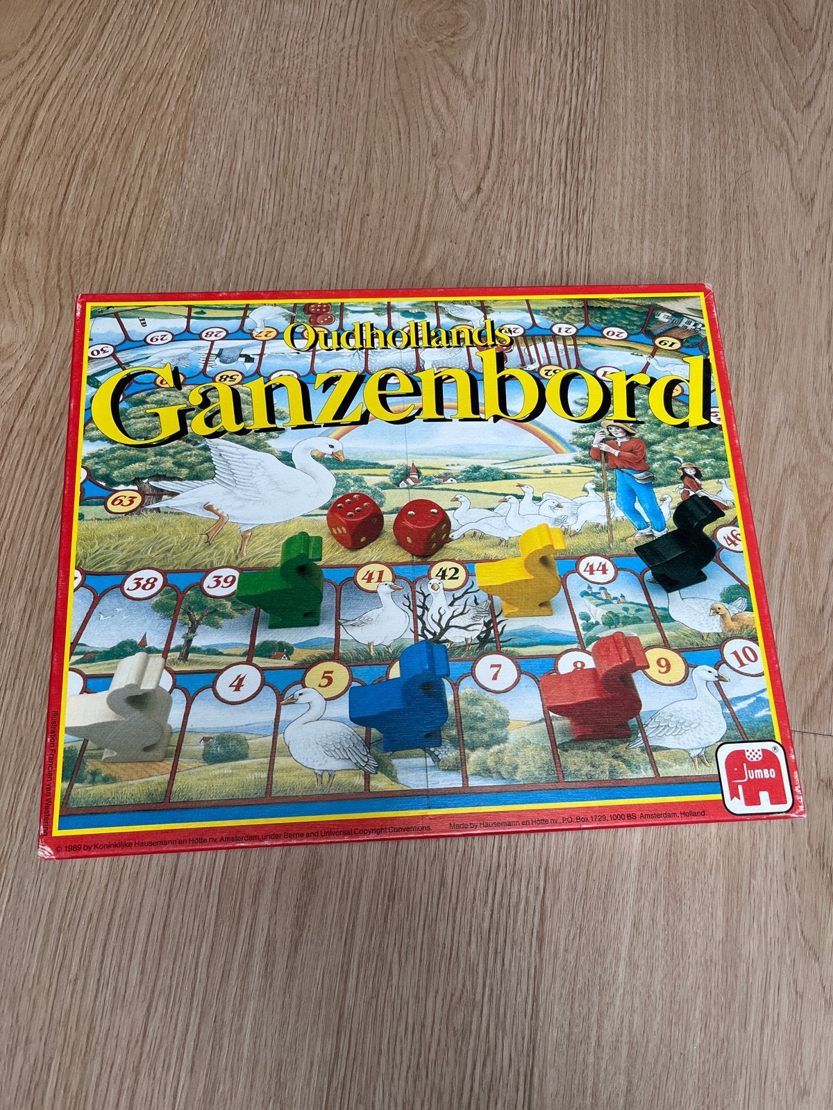 Oudhollands Ganzenbord - Klassiek Bordspel van Jumbo, Drie of vier spelers, Ophalen of Verzenden, Zo goed als nieuw