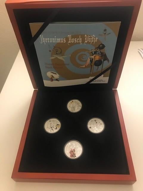 Jheronimus Bosch vijfje, Postzegels en Munten, Setje, Koningin Beatrix, Zilver, Euro's