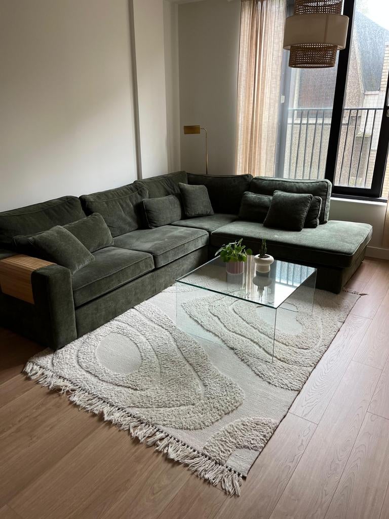 NOUS LIVING vloerkleed 160x230cm crème, Huis en Inrichting, Stoffering | Tapijten en Kleden, Ophalen, Rechthoekig, 200 cm of meer