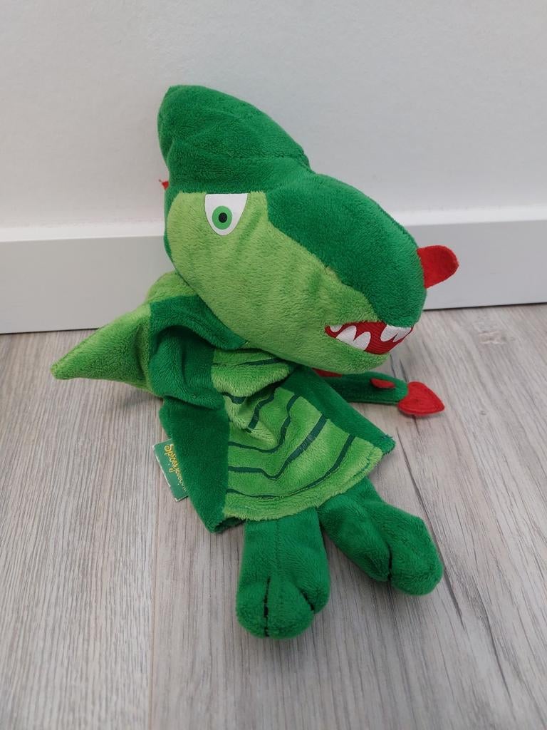 Knuffel handpop Efteling draak dragon L1247, Ophalen of Verzenden, Zo goed als nieuw, Beer