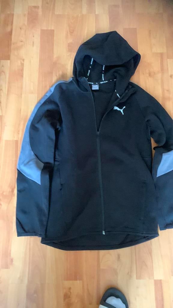 Zwart jongens vest/jas mt 176, Kinderen en Baby's, Kinderkleding | Maat 176, Ophalen of Verzenden, Zo goed als nieuw, Jongen, Jas