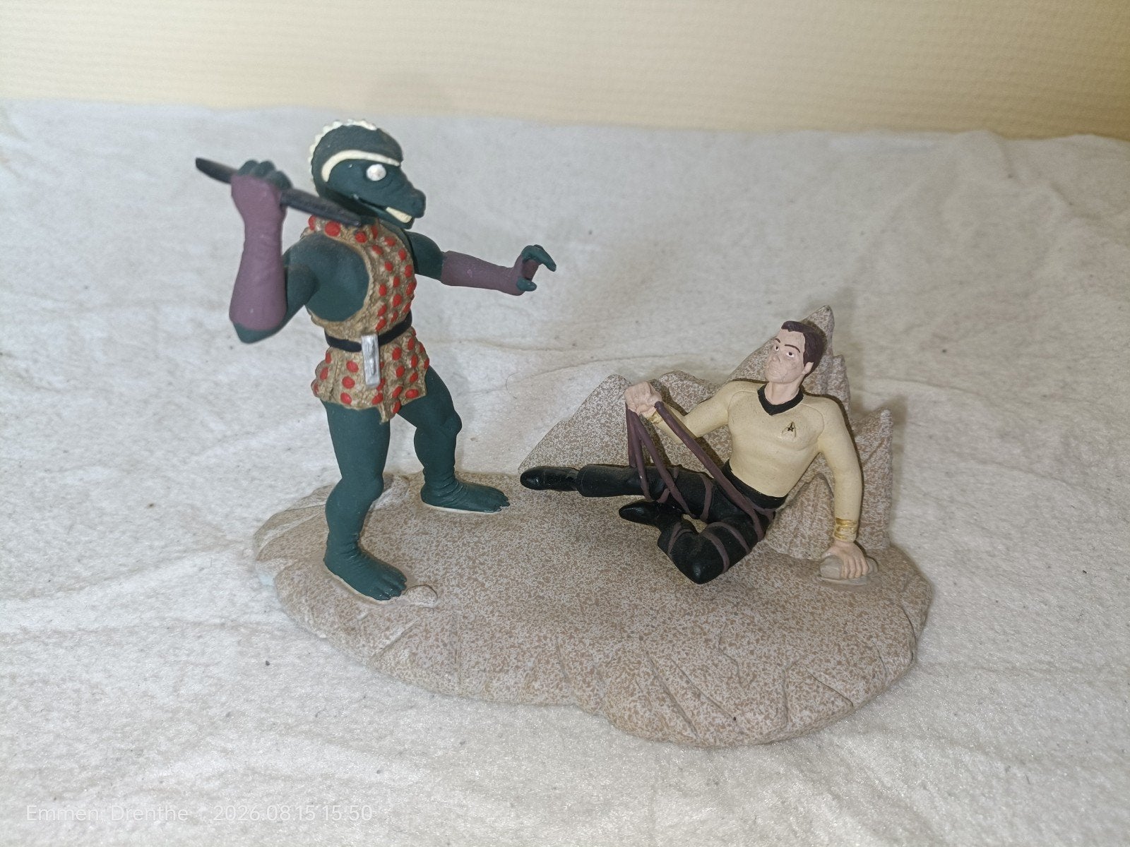 Star Trek Arena Miniature - Captain Kirk vs Gorn First Edit, Ophalen of Verzenden, Gebruikt