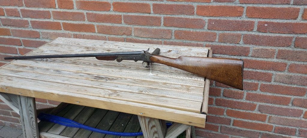 Antiek vouwertje kal 410 belgisch antiek geweer, Ophalen of Verzenden